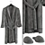 Luxury Spa Set: Robe & Slippers 3D model small image 4