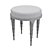 Rye Straw Ecru Base Stool 3D model small image 6