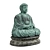 Japanese Buddha Statue, Metal and Stone 3D model small image 3