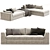 Meridiani Louis Modern Sofa Design 3D model small image 1