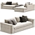 Meridiani Louis Modern Sofa Design 3D model small image 3