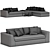 Meridiani Louis Modern Sofa Design 3D model small image 5