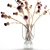 Modern Thistle Bouquet in Glass Vase 3D model small image 4