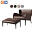 Malerba Antibes Lounge Chair 3D model small image 1