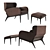 Malerba Antibes Lounge Chair 3D model small image 2