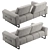 Italian Galileo Sofa by Italia Lounge 3D model small image 2