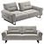 Italian Galileo Sofa by Italia Lounge 3D model small image 3