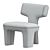 Artistic Litho Chair Pierre Frey 3D model small image 3