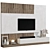 Modern Modular 4K TV Wall 3D model small image 2