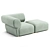 Stylish Fly Sofa with Modules 3D model small image 2