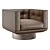 Modernist Elegance Comfort Armchair 3D model small image 4