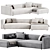 Modern Modular Match Sofa Prostoria 3D model small image 1