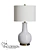 Modern White Ceramic Table Lamp 3D model small image 1