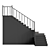 Modern Staircase 13 - Obj Export, 300cm Height 3D model small image 7