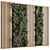 Green Wall Vertical Garden Display 3D model small image 1