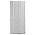 Modern Wardrobe Monmart-2 Oak Sonoma 3D model small image 2