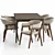 Customizable Chelsea Chair & Extendable NY Table 3D model small image 2