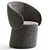 Modern Chic Nebula Seat Design 3D model small image 3