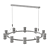 Ring LED Chandelier MEDVIN 10 3D model small image 5