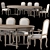 Floral Dining Set Art 1395 3D model small image 1