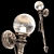 Lion Torch Wall Sconce 3D model small image 1