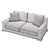 Modern Designer Liaigre Erudit Sofa 3D model small image 3