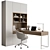 Modern Office Furniture Set 3D model small image 1