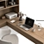 Modern Office Furniture Set 3D model small image 2