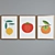 Modern Plant Fruit Picture Frame Set 3D model small image 2