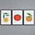 Modern Plant Fruit Picture Frame Set 3D model small image 5