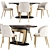 Sleek Calligaris Orbital Table Set 3D model small image 1