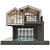 Modern Duplex Villa 3D Model 3D model small image 2