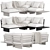 Modular Outdoor Sofa Eichholtz Royal Palm 3D model small image 5