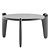 Designer Roche Bobois Triangular End Table 3D model small image 3