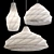 Paper Origami Pendant Lights Set 3D model small image 1