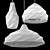 Paper Origami Pendant Lights Set 3D model small image 2