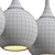 Modern Pallas Pendant Lamp 3D model small image 3