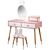 Kids Vanity Set Pink Princess 3D model small image 2