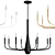 Elegant 8-Light Deela Chandelier 3D model small image 1