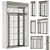 Versatile White Window Set 26 3D model small image 1