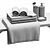 Bathroom Décor Set with Towels 3D model small image 5