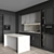 Neoclassical Kitchen 161: Versatile Interior Solution 3D model small image 3