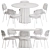 Elegance Set: Brillon Chair & Lezey Table 3D model small image 5