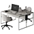 Workplace Essentials Collection: Office Desk 3D model small image 2