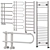 Designer Towel Radiator Set - High Quality 3D model small image 3