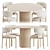 Royal Modern Dining Set 3D model small image 2