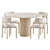 Royal Modern Dining Set 3D model small image 4