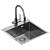 Kitchen Sink Set & Faucets 3D model small image 2