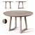 Silas Solid Wood Round Dining Table 3D model small image 2