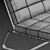 Luxury Minotti Delaunay Quilt Armchair 3D model small image 5